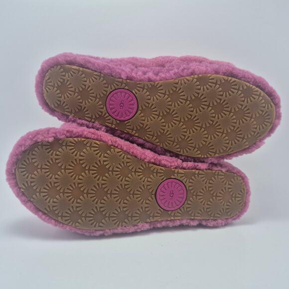 UGG "Fluff Yeah" Fuchsia Pink Womens Slides/Slippers Size 9 - Picture 7 of 12